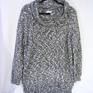 Croft & Barrow Cozy Black & White Knit Sweater